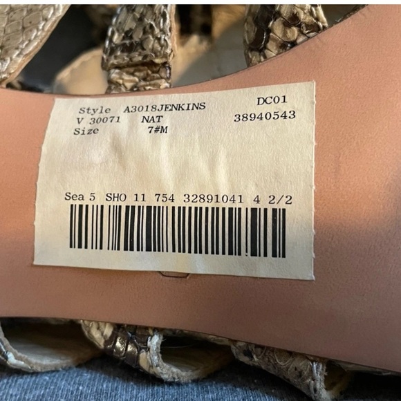 NEW Coach Jenkins Python Strappy Caged Heel Sandals With Studs.‎ Italian Made - Picture 2 of 6